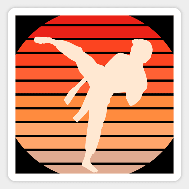 Karate Retro Magnet by Design Anbay